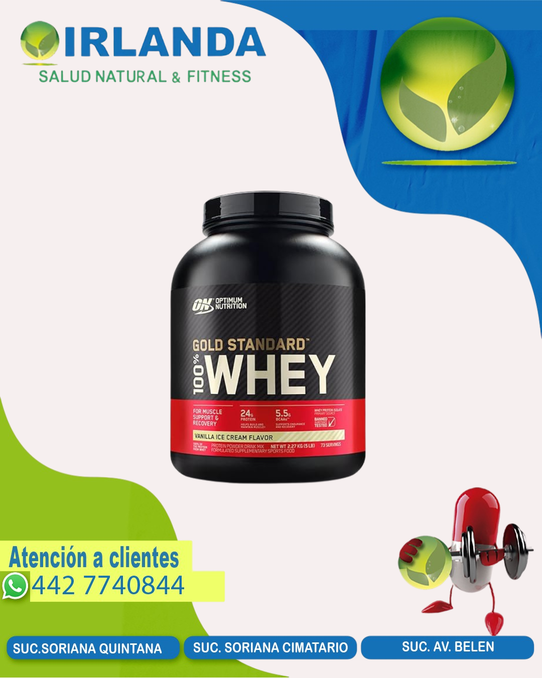 100% Whey Gold Standard Double Rich Chocolate 5 Lbs