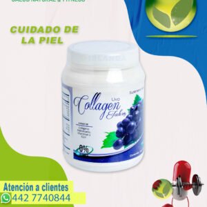 Bote de Colágeno Hidrolizado Jahvs sabor uva para piel y articulaciones