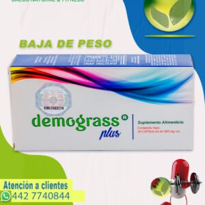 Caja de Demograss Plus, fórmula reforzada para bajar de peso