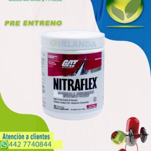 Bote de pre-entreno Nitraflex de GAT Sport sabor Fruit Punch