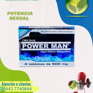 Cartera de Power Man con 4 cápsulas de potenciador masculino